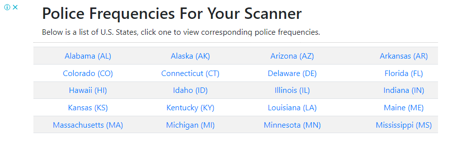 police scanner frequencies by zip code map        <h3 class=